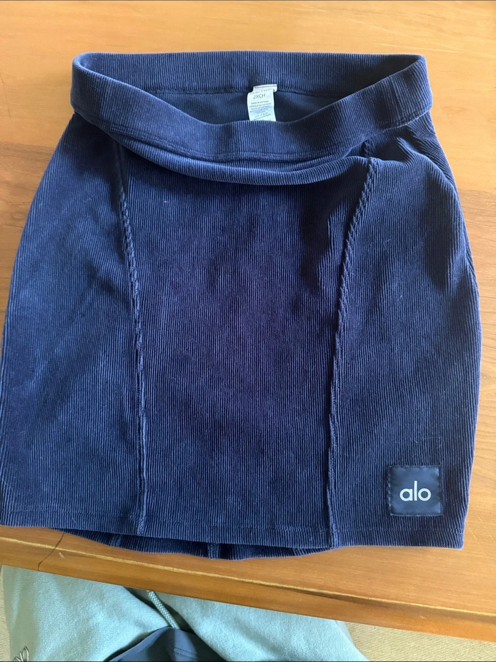 ALO Yoga Navy Blue Mini Skirt